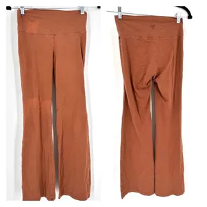 Tna Womens Mid-Rise Pull-On Butter Atmosphere Flare Yoga Pants Brown Size Medium thumbnail 3
