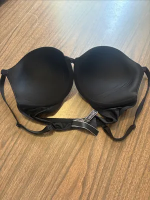 Victoria's Secret 34DD Black Push Up Smooth Molded Bra thumbnail 2