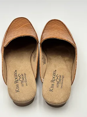 Kim Rogers EMILY Tan Faux Leather Slip-On Loafers Size 6M thumbnail 5