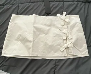 LIONESS White Bow Mini Skirt thumbnail 1