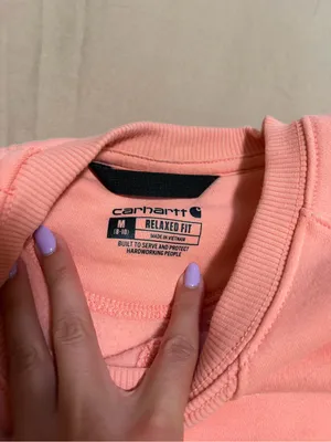 Carhartt Women's Coral Crewneck Sweatshirt - Pink thumbnail 2
