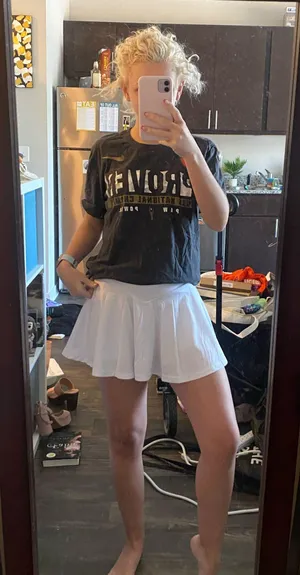 White Tennis Skirt Amazon Pleated thumbnail 2