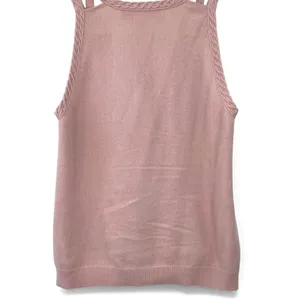 CYNTHIA STEFFE | M | Pure 100% Casher Knit Top Sweater Tank Sleeveless Women thumbnail 3