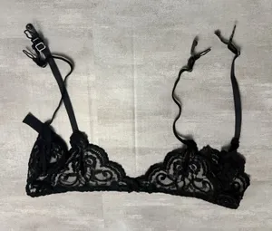 Vintage Victoria's Secret Gold Label Black Lace Garter Belt 90s‎ 80s Canada Made thumbnail 1