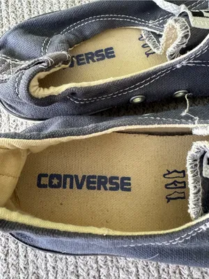 Converse Navy Blue Canvas Slip On Sneakers Size 8 thumbnail 6