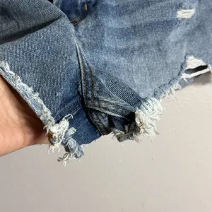 Pacsun Women‎ Denim Ripped Vintage High Rise Shorts size 29. thumbnail 3