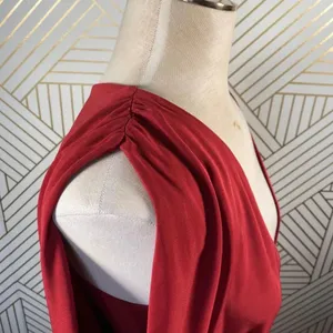 Haute Hippie Crimson Crush‎ Cowl Sleeve Mini Dress thumbnail 11
