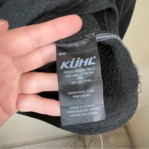 Kuhl Women’s‎ Dark Gray Wool Blend Quarter Zip Medium thumbnail 7