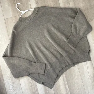 Free People Sweatshirt easy street tunic womens Gray (small) oversized slouchy thumbnail 2
