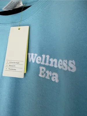 All In Motion Women's XXL Wellness Era Light Blue Crewneck Sweatshirt NWT thumbnail 2