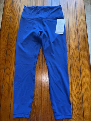 Lululemon Wunder Train No Line High Rise 25” Clubhouse Blue Size 8 NWT thumbnail 2
