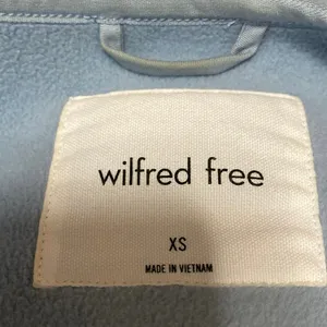 Aritzia Wilfred Free Blue Faux Sherpa Long Sleeve Snap Longline Jacket Size XS thumbnail 5