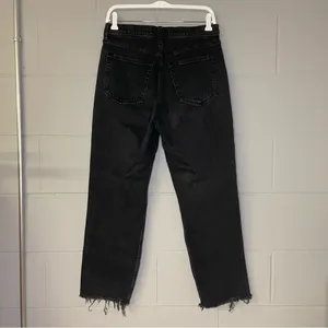 Abercrombie & Fitch The Ankle Straight Ultra High Rise in Black Size 30/10R thumbnail 6