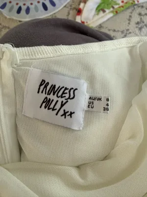 White Strapless Princess Polly Dress thumbnail 3