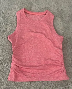Discontinued coral cinched lululemon tank top thumbnail 1