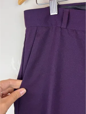 Banana Republic Avery Pants Purple Petite 2 Straight Leg Career Trousers thumbnail 7