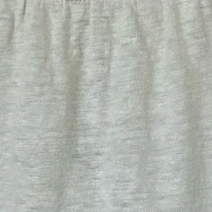 LOFT White 100% Linen Flutter Sleeve Top M Pleated Neck Lightweight thumbnail 4