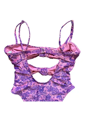 Floral Cutout One Piece Swimsuit thumbnail 8