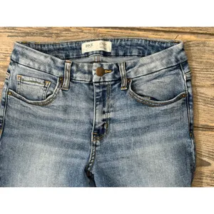 BKE Buckle Stella Mid-Rise Ankle Skinny Jeans Slim Fit Medium Wash 29x27 Stretch thumbnail 4