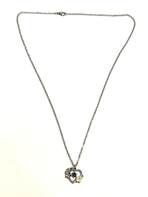 Heart charm Necklace Silver thumbnail 4