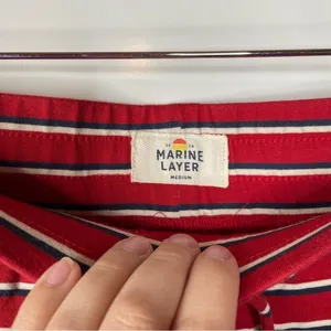 Marine Layer Striped Joggers Size Medium‎ thumbnail 4