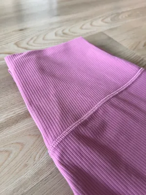 Lululemon align ribbed high rise 25 pink  thumbnail 4