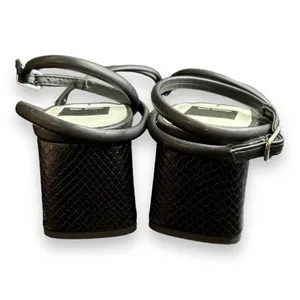 Dolce Vita Sandals Womens Size 7.5 Black‎ Square Toe Block Heel Evening Shoes thumbnail 3