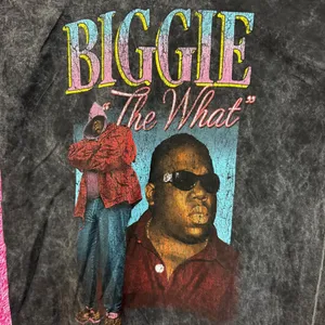 Notorious B.I.G. The What mineral wash Rap shirt size XL thumbnail 2