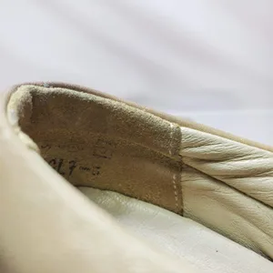 Icon Art Print Leather Oxford Shoes Womens 7.5 Beige‎ Gallery Lace Up USA Made thumbnail 6