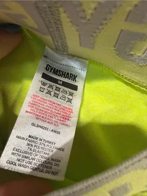 Gymshark Neon Yellow Biker Performance Shorts‎ thumbnail 2