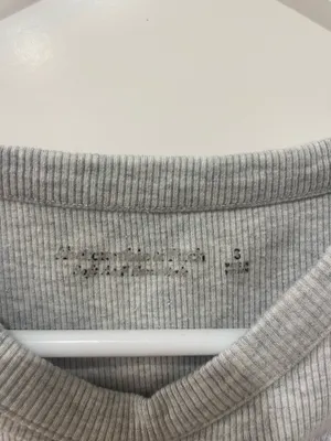 Grey Abercrombie A+F Essential Tank thumbnail 2