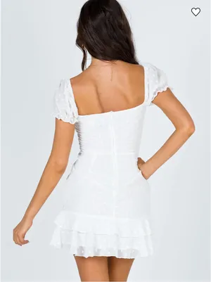 White Princess Polly Dress Mini thumbnail 3