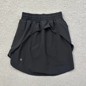 Lululemon Hotty Hot Skirt Skort Black Athletic Athleisure Women's 4 Tall thumbnail 2