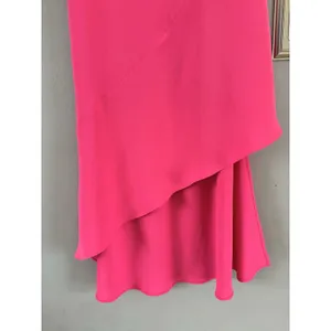 Amanda Uprichard Hot Pink Rafaela Dress Size Medium Cowl Neck Sleeveless USA thumbnail 4