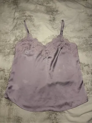Abercrombie & Fitch Lavender Lace-Trim Cami thumbnail 2