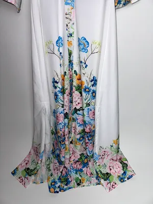 White Floral Maxi Dress Multiple thumbnail 10