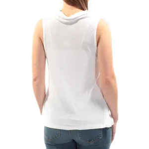 NWT Ultra Flirt Juniors Sleeveless Cowl-Neck Tank Top 3C222MC White M thumbnail 2