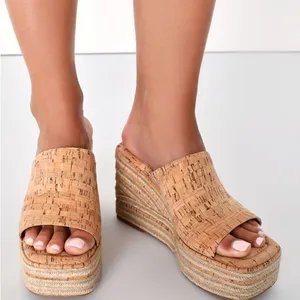 New without Box Elaria Natural Cork Platform Wedge Sandals Dolce Vita size 8.5 thumbnail 1