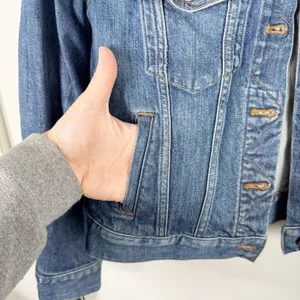 Madewell The Shrunken Stretch Jean Denim Jacket Classic Style Layering Blue S thumbnail 7