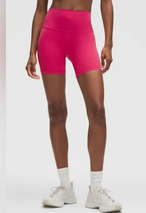 Lululemon NWT Align High Rise Short 6”Raspberry Coulis Size 10 thumbnail 1