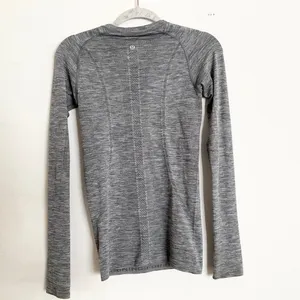 Lululemon Swiftly Tech Long Sleeve Crew Slate / White 4 thumbnail 4