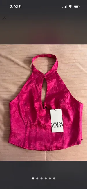 Pink Zara halter neck top thumbnail 4