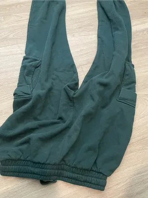 Zara Forest Green Cargo Jogger Pants - Women thumbnail 3