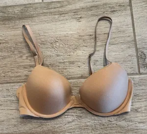 Calvin Klein Nude Padded T-Shirt Bra 32C thumbnail 1
