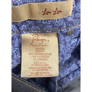 Paige Lou Lou Jeans Size 30 Low Rise Dark Wash Flare Y2K Stretch Denim thumbnail 9