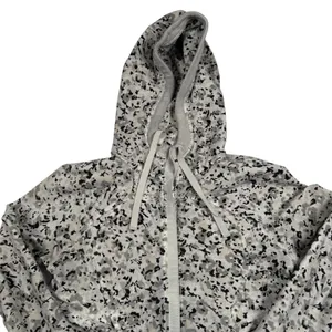 Lululemon After Asana Hoodie Not So Petite‎ Fleur Silver Spoon Womens 8 Gray thumbnail 2