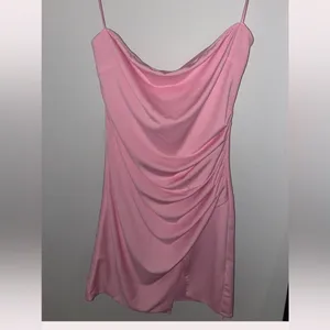 Pink Strapless Dress thumbnail 3