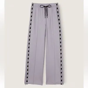 Pink Victoria’s Secret Gray High waist Track Pants(Size Small) thumbnail 3