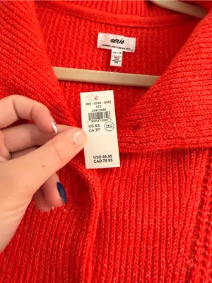 NWT Aerie Waffle Cozy Up Button Up Size: XS thumbnail 3