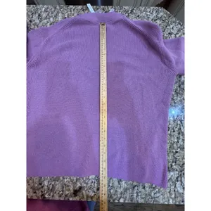 Lululemon Merino Wool Blend Crewneck Ribbed Sweater Velvet Dust Purple Size 10 thumbnail 10